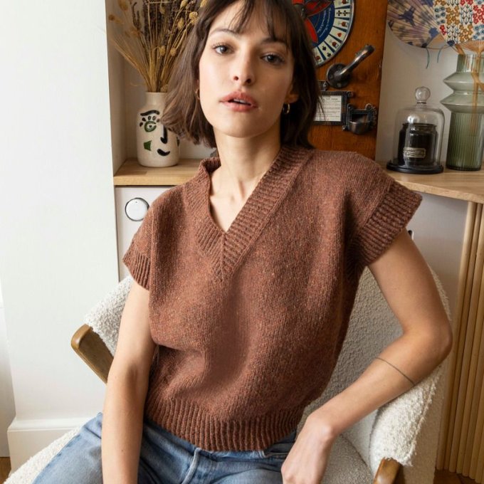 Kit tricot  Débardeur Natacha 