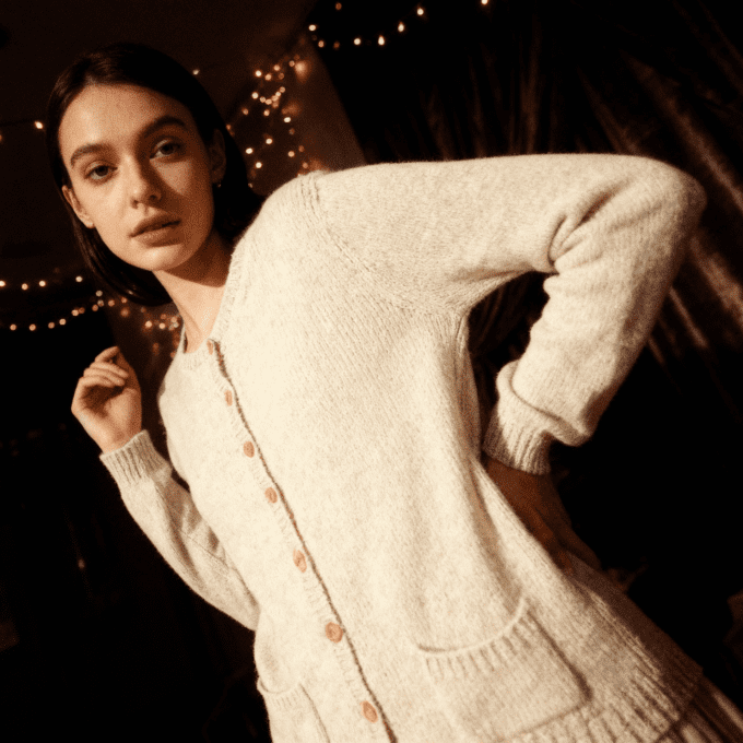 Patron tricot PDF Gilet Leonie